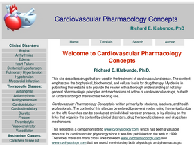 'cvpharmacology.com' screenshot