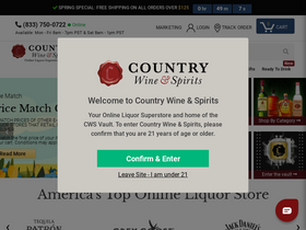 'cwspirits.com' screenshot