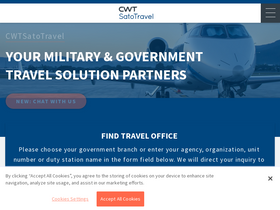'cwtsatotravel.com' screenshot