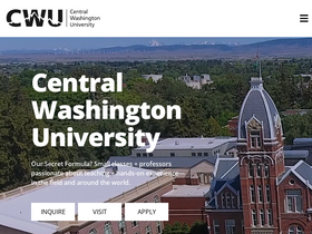 'cwu.edu' screenshot