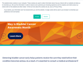 'cxbladder.com' screenshot