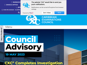 'cxc.org' screenshot