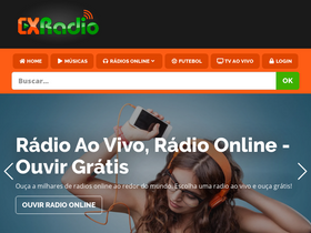 'cxradio.com.br' screenshot