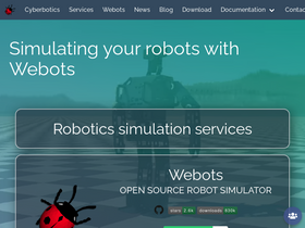 'cyberbotics.com' screenshot