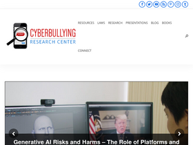 'cyberbullying.org' screenshot
