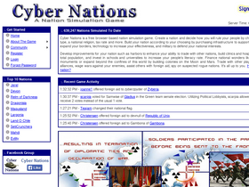 'cybernations.net' screenshot