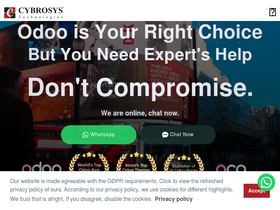 'cybrosys.com' screenshot