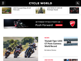 'cycleworld.com' screenshot