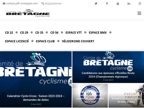 'cyclisme.bzh' screenshot