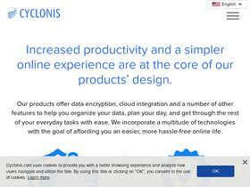 'cyclonis.com' screenshot