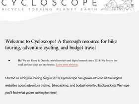 'cycloscope.net' screenshot