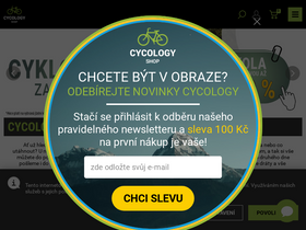 'cycology.cz' screenshot