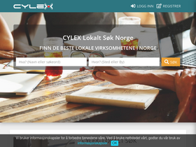 'cylex.no' screenshot