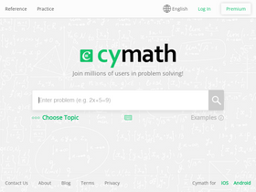 'cymath.com' screenshot