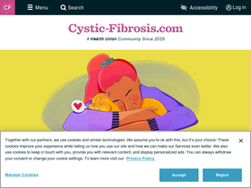 'cystic-fibrosis.com' screenshot