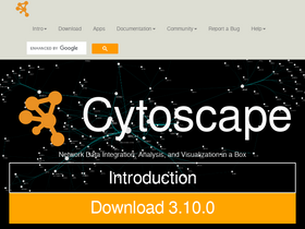 'cytoscape.org' screenshot