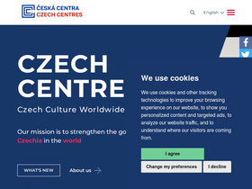 'czechcentres.cz' screenshot