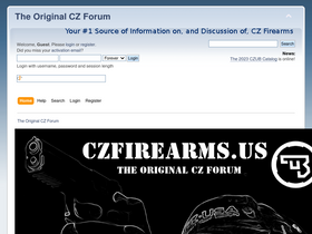 'czfirearms.us' screenshot