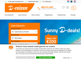 'd-reizen.nl' screenshot