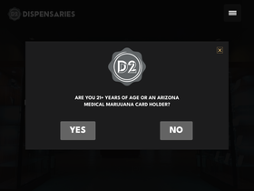 'd2dispensary.com' screenshot