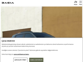 'dacia.com.tr' screenshot