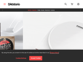 'daddario.com' screenshot