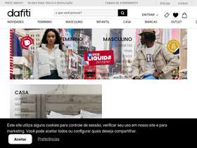 'dafiti.com.br' screenshot