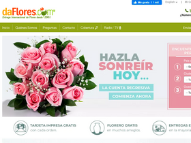 'daflores.com' screenshot