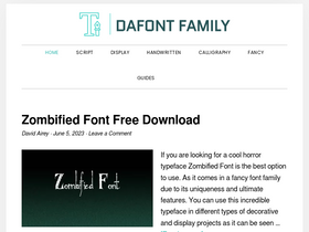 'dafontfamily.com' screenshot