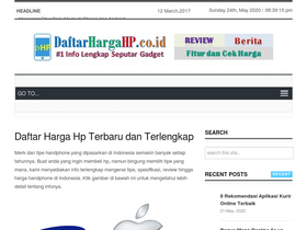 'daftarhargahp.co.id' screenshot