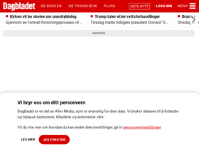 'dagbladet.no' screenshot