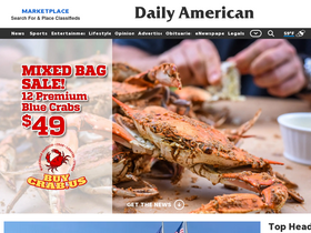 'dailyamerican.com' screenshot