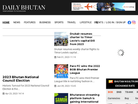 'dailybhutan.com' screenshot