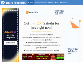 'dailyfreebits.com' screenshot