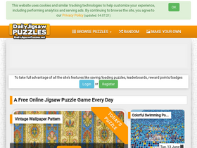 'dailyjigsawpuzzles.net' screenshot