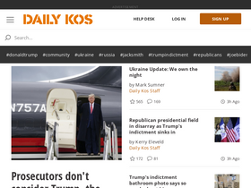 'dailykos.com' screenshot