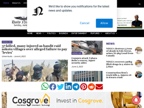 'dailynigerian.com' screenshot
