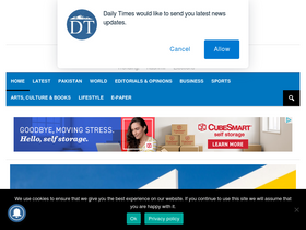 'dailytimes.com.pk' screenshot