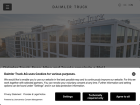 'daimlertruck.com' screenshot