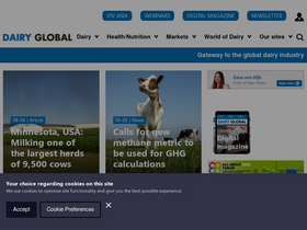 'dairyglobal.net' screenshot
