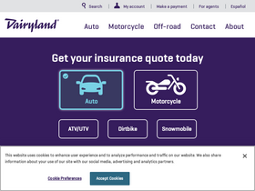 'dairylandinsurance.com' screenshot