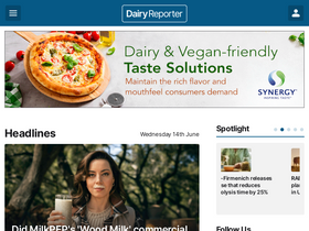 'dairyreporter.com' screenshot