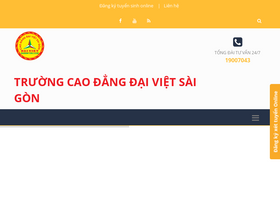 'daivietsaigon.edu.vn' screenshot