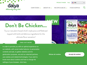 'daiyafoods.com' screenshot