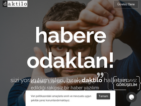 'daktilo.com' screenshot