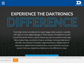 'daktronics.com' screenshot