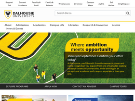 'alumniapps2.dal.ca' screenshot