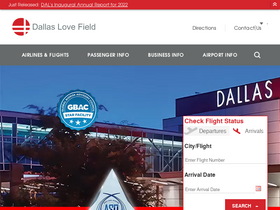 'dallas-lovefield.com' screenshot