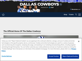 'dallascowboys.com' screenshot