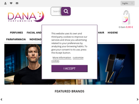'danaperfumerias.com' screenshot